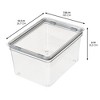 iDesign Large Food Storage Bin with Airtight Lid - Set of 4 - Clear - 4 of 4