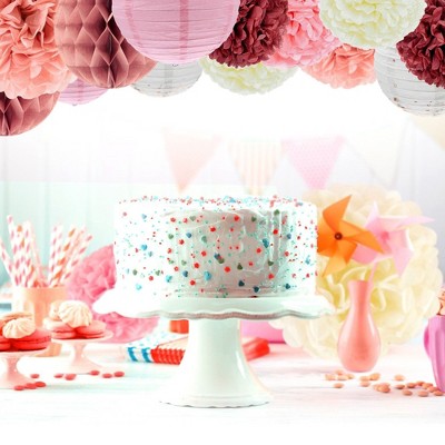 EpiqueOne 22-Piece Pink and Mauve Tissue Paper Party Kit