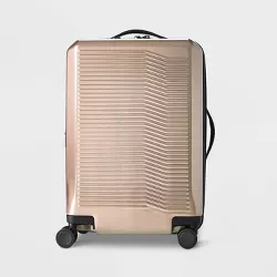 Hardside Carry On Spinner Suitcase Champagne - Open Story™