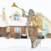 48" Silver Sisal Angel Novelty Sculpture Light White Lights - National Tree Company - 2 of 4