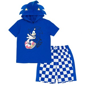SEGA Sonic the Hedgehog Cosplay T-Shirt and Mesh Shorts Outfit Set Little Kid to Big Kid - 1 of 4