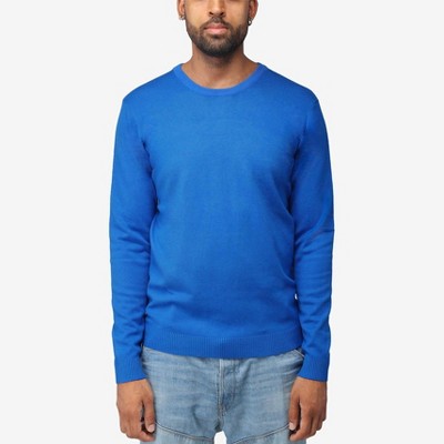 X Ray Men s Big And Tall Basic Crewneck Sweater In Royal Blue Size