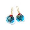 Ross-Simons Italian Blue and Green Murano Glass Fish Drop Earrings With 18kt Gold Over Sterling - 4 of 4