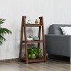 Costway 3-Tier Folding Flower Stand Rack Wood Plant Storage Display Shelf Multipurpose - 4 of 4
