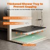AMERLIFE Shower Curb Kit with Complete Shower Kit - 2 of 4