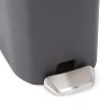 Basics Compact Plastic Bathroom Trash Can with Hands Free Foot Pedal, Quiet Close Step-On, 6 Liters, Black, Lid Included - 4 of 4