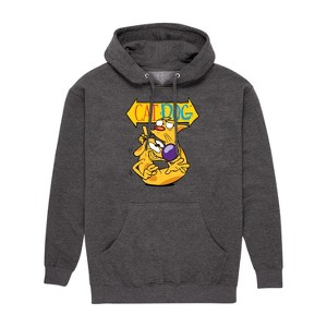 Men's - Cat Dog - Shh! CatDog Graphic Fleece Pullover Hoodie - 1 of 4