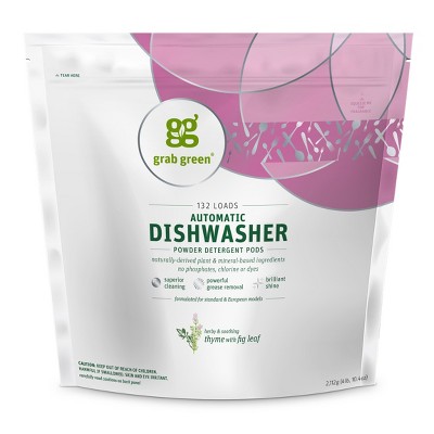 Grab Green Classic Automatic Dishwashing Detergent Pods, Thyme with Fig Leaf Scent