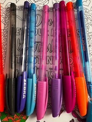 Zebra Doodler'z Gel Pen | Stick | Bold 1 mm | Assorted Ink and Barrel Colors | 10/Pack