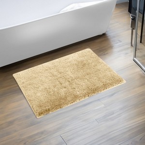 Haven Collection Bathroom Rug 100% Polyester Tufted Bath Mat, Non-Slip TP Rubber Backing, Machine Washable Bath Rug - 1 of 1