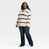 Women's Cozy Cable Hooded Tunic Sweater - Ava & Viv™ - 3 of 3