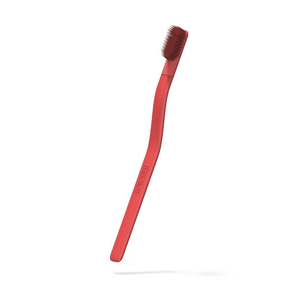 Photos - Electric Toothbrush Boie USA Manual Toothbrush - Red - Extra Soft