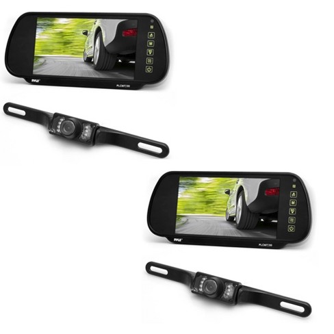 7" Wired TFT LCD Screen Mirror Monitor Car Rear View Backup Reverse Camera Kit 