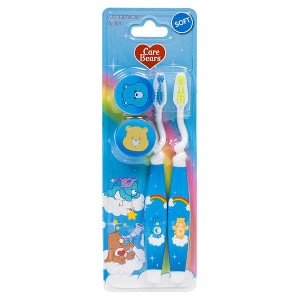 CloudCo Blue Care Bear 2 Pack Kids Toothbrushes (Soft) - 1 of 1