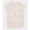 Women's Pointelle Knit Sweater Vest - ESQUALO - 4 of 4