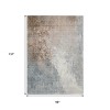 HomeRoots 8' X 10' Rust And Gray Abstract Washable Indoor Outdoor Area Rug - 3 of 4