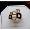 Geo Modern Statement Ring Black Plate Cubic Zirconia Women Ginger Lyne Collection - image 4 of 4