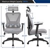 Yaheetech High Back Mesh Office Desk Chair with Multi-adjustable Headrest - 3 of 4
