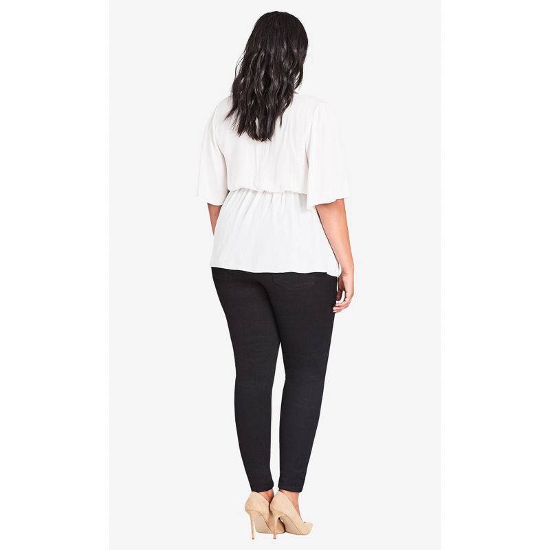 Women's Plus Size Asha Regular Skinny Jean - black | CITY CHIC, 2 of 5