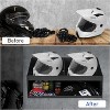 GustoWave Metal Tool Helmet Storage Cabinet, Wall-Mounted Dual Aluminum Helmet Bay Shelf Holder, Storage Cabinet Organizer, Black - 3 of 4