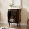 Hyleory Bathroom Storage Cabinet,Bathroom Cabinets Freestanding with 2 Doors for Bathroom Floor Cabinet,Restroom Cabinet, Storage Cabinet - 3 of 4
