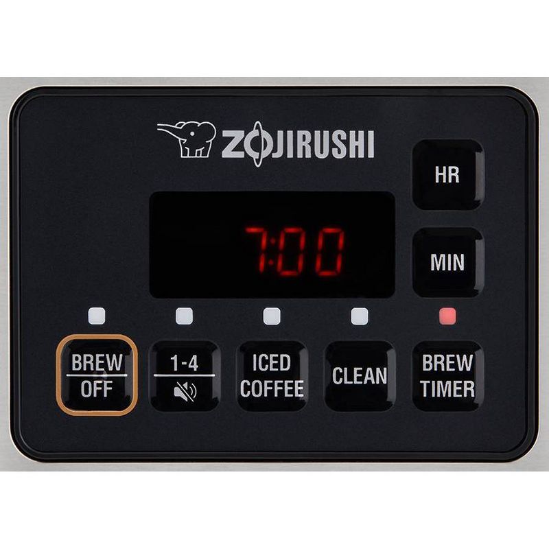 Zojirushi Dome Brew Programmable Coffee Maker EC-ESC120  Stainless Black, 3 of 21