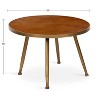 Kate and Laurel Clegg Round Wood Coffee Table, 28x28x18, Brown - 2 of 4