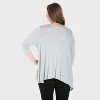 24seven Comfort Apparel Womens Plus Elbow Length Sleeve Open Cardigan - 2 of 3