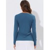 INSPIRE CHIC Women's Tie Front Long Sleeve Crop Ruffle Knit Cardigan Sweaters - 4 of 4