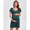 Maternity Dress Womens Jumpsuits Casual Summer Rompers Sleeveless Loose Baggy Overalls Jumpers with Pockets - 3 of 4