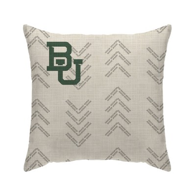 NCAA Baylor Bears Wordmark Decorative Throw Pillow