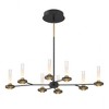 Eurofase Lighting Torcia 16 - Light Chandelier in  Black/Brass - 3 of 4