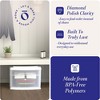 Homz 2 Pack Storage Cart, Medium 1 Drawer Plastic Container for Home and Office Organization, White Frame with Clear Drawer - 3 of 4