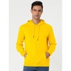 INSPIRE CHIC Men's Solid Color Drawstring Hooded Sweatshirt - 2 of 4