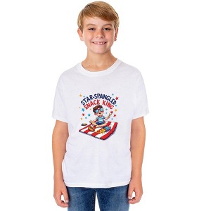 Star-Spangled Snack King Boys' 4th of July Short-Sleeve T-Shirt - 1 of 4