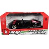 Ferrari Monza SP1 Black Metallic with Red Stripes "Race & Play" Series 1/24 Diecast Model Car by Bburago - 3 of 3