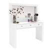 Boahaus Amalia Makeup Vanity White: Bedroom Table with Mirror, Wood Laminate, Unlit - image 4 of 4