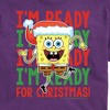 Men's - SpongeBob SquarePants - I'm Ready For Christmas Short Sleeve Graphic T-Shirt - 2 of 4