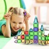 PICASSO-TILES 40pc Nano Mini Magnetic Tiles for Kids with Storage Case, STEM Educational Building Blocks Toy for Toddlers Girls Boys Ages 3 and up - 2 of 4
