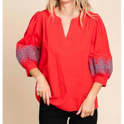 Women's Embroidered Blouse - Jodifl