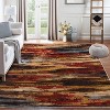 Acekool Washable Area Rug, Modern Abstract Non-Slip Low Pile Stain Resistant Carpet for Living Room Bedroom, Easy Care - 2 of 4