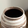 Uniquewise Farmhouse Ceramic Vase Rustic Vintage Decorative Pottery for Living Room Dining or Bedside Table Shelves - 4 of 4