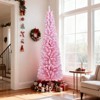 Costway 5/6 FT Artificial Christmas Tree with 328/460 Branch Tips & Folding Metal Stand for Home - 2 of 4