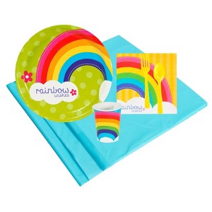 Rainbow Wishes 8 Guest Party Pk, Size: 8 Guest Pk