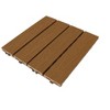 Wood Plastic Composite Patio Deck Tiles,DIY Interlocking Decking Tiles, Indoor Outdoor (11 pack, 12" x 12") - 4 of 4