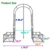 NicBex 2 Pack Garden Arch Trellis 79.5"X86.6" Plant Climbing Support Anti-Rust Plant Trellis Outdoor for Garden, Black - 2 of 4