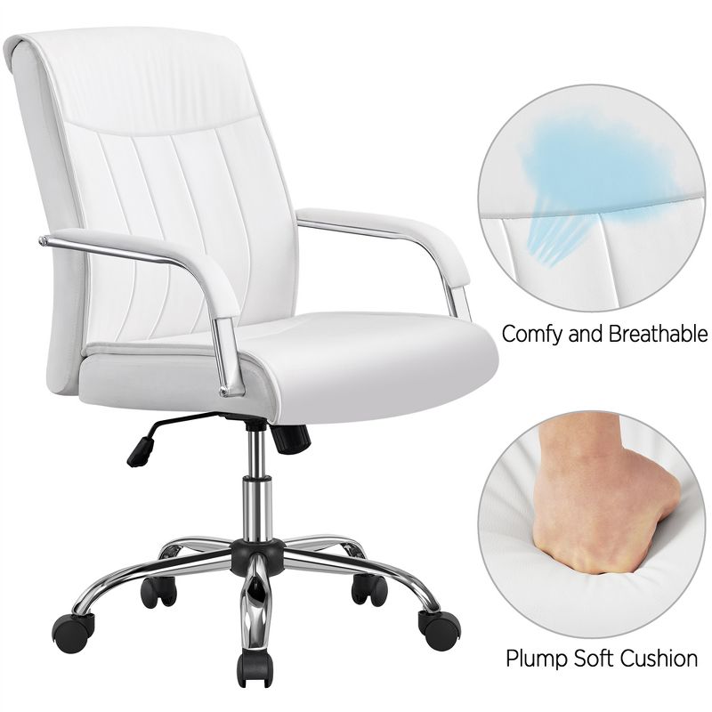 Yaheetech Office Chair Big and Tall Desk Chair Padded Armrests, 5 of 10