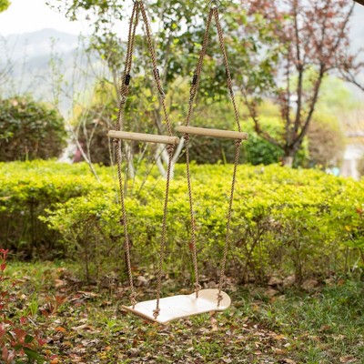 Natural Maple Wood Adjustable Outdoor Skateboard Swing