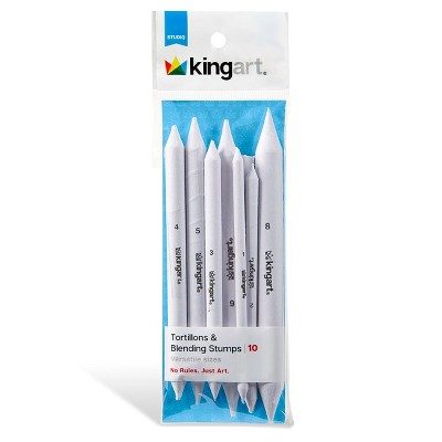 KINGART Blending Stumps & Tortillons 10 pc