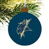 Elizabeth City State University Primary Logo Wood Christmas Tree Holiday Ornament - 4 of 4